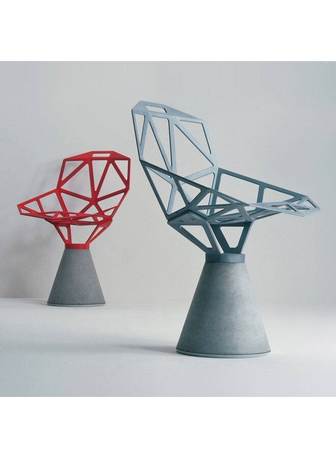 CHAIR_ONE CONCRETE NAT/RED 5085 (PRICED EACH, SOLD IN SETS OF 2)