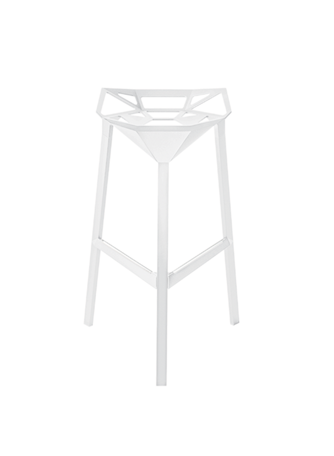 STOOL_ONE MEDIUM H.67 WHITE 5110 (PRICED EACH, SOLD IN SETS OF 2)