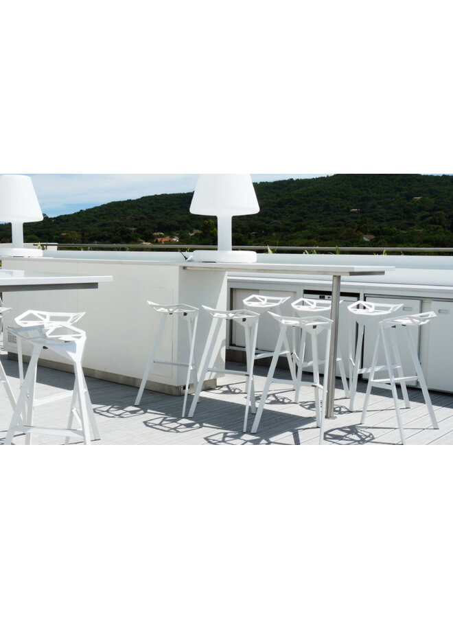 STOOL_ONE MEDIUM H.67 WHITE 5110 (PRICED EACH, SOLD IN SETS OF 2)