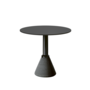 TABLE_ONE BISTRO TOP HPL D.792 BLACK / FRAME H.72 AN.BLACK / CONCRETE BASE