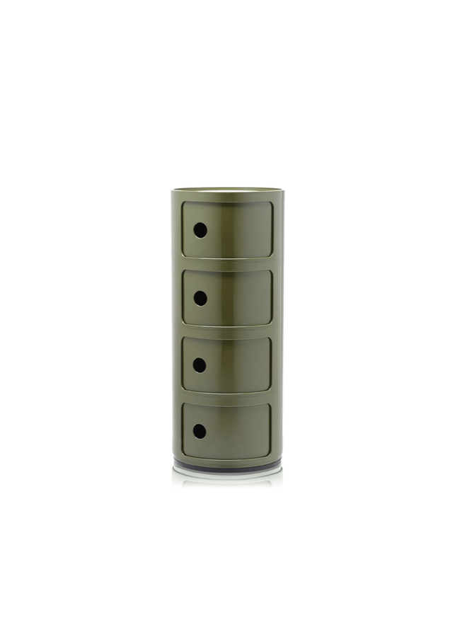 SIDETABLE - COMPONIBILI BIO 4 DRAWER GREEN