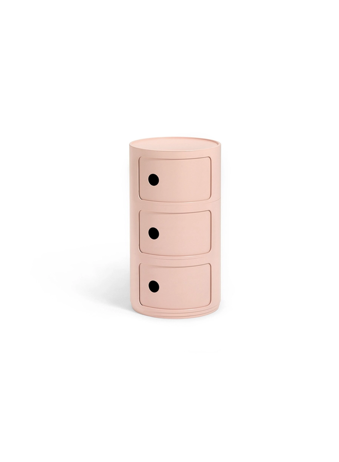 SIDETABLE - COMPONIBILI BIO 3 DRAWER PINK