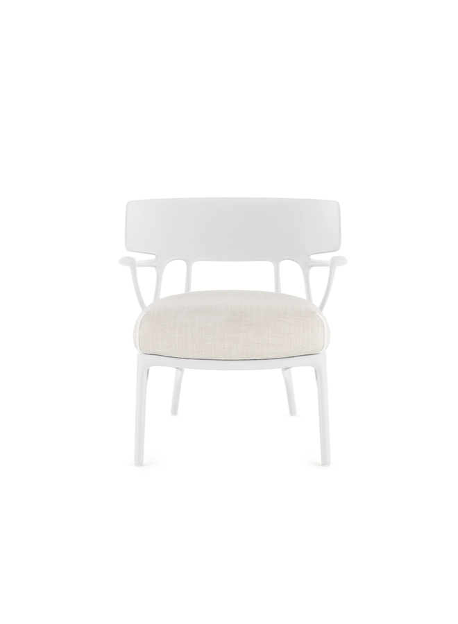 KARTELL A.I. LOUNGE ARMCHAIR – PANAMINO BASIC BLANC