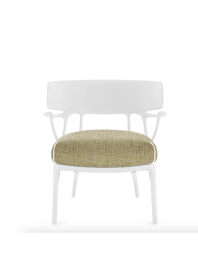 ARMCHAIR  - A.I. LOUNGE TEXTURE WHITE/YELLOW