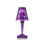 TABLE LAMP - BATTERY TRANSPARENT PLUM
