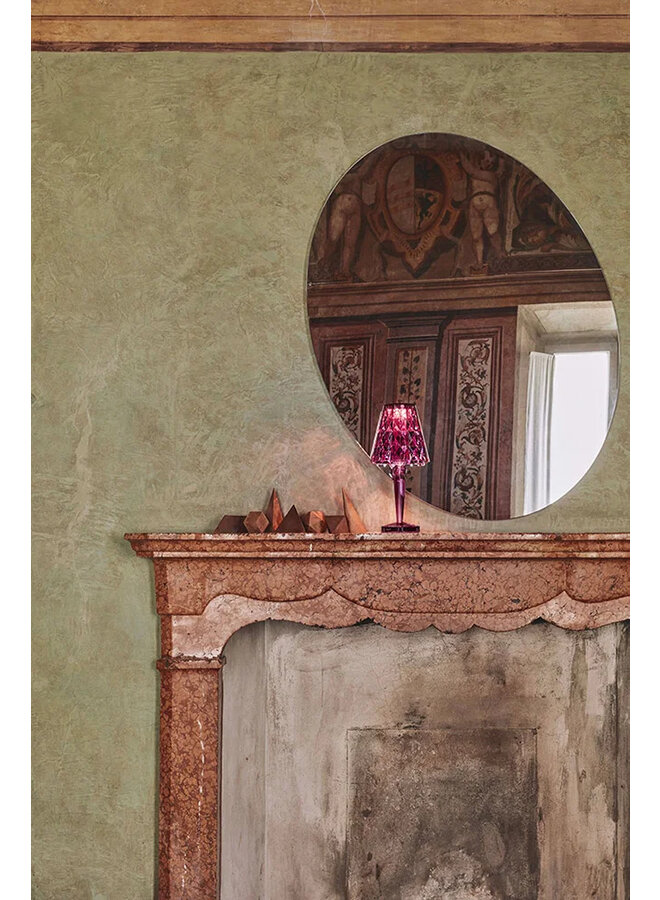 TABLE LAMP - BATTERY TRANSPARENT PLUM