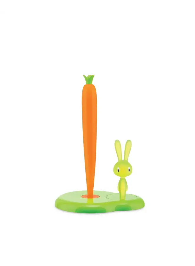 BUNNY & CARROT KITCHEN ROLL HOLDER GREEN