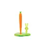 BUNNY & CARROT KITCHEN ROLL HOLDER GREEN