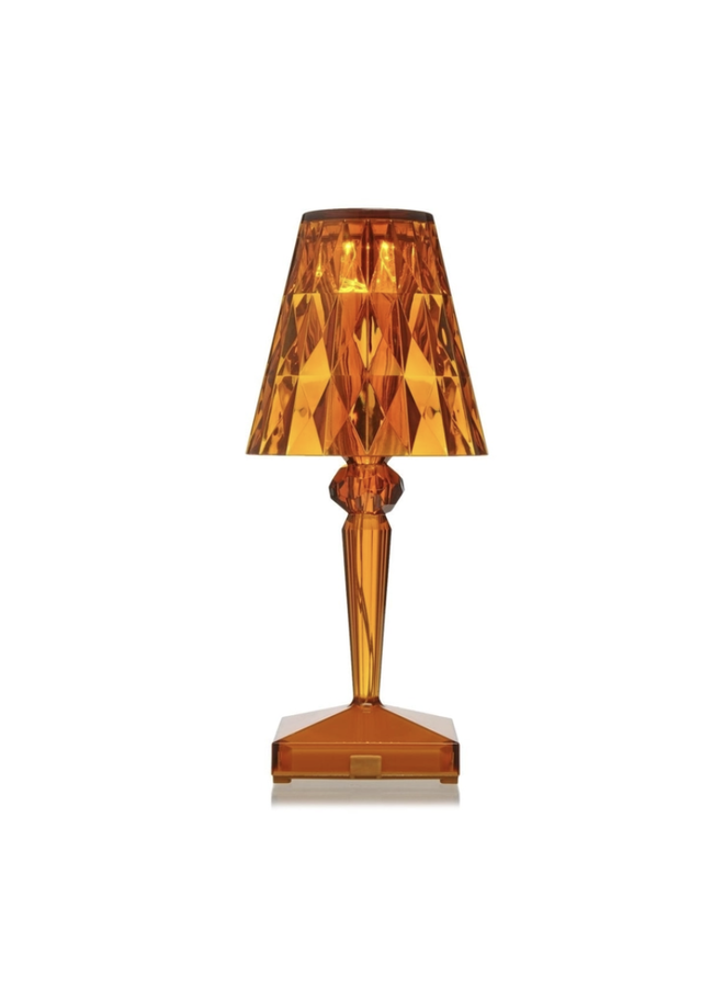 TABLE LAMP - BATTERY TRANSPARENT AMBER