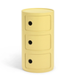 SIDETABLE - COMPONIBILI BIO  3 DRAWER YELLOW