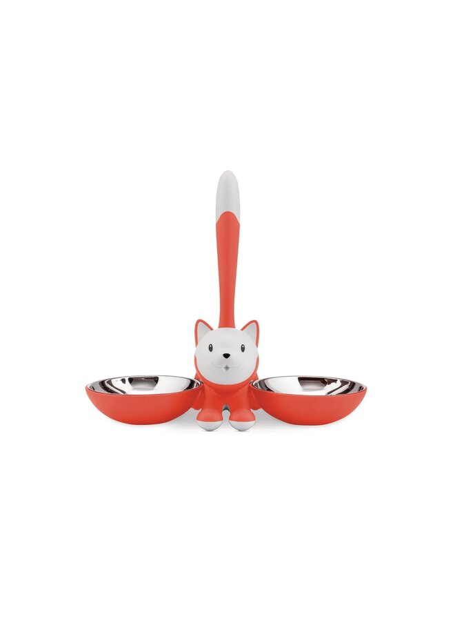 TIGRITO CAT BOWL RED ORANGE