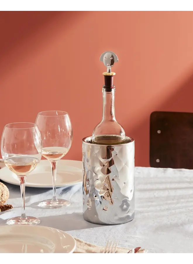 GIFT SET -  ANNA G CORKSCREW YELLOW + ANNA STOP 2 BLACK BOTTLE STOPER