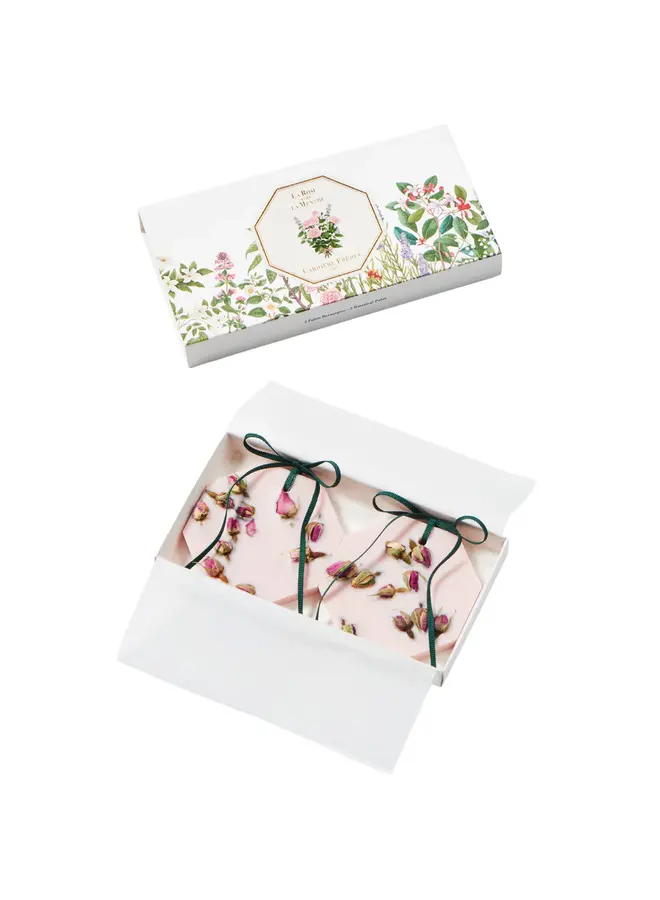 GIFT SET - CF BOTANICAL PALETS LA ROSE + CF SCENTED CANDLES TEA