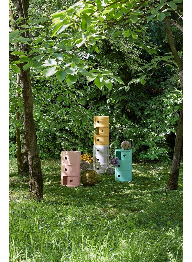 SIDETABLE - COMPONIBILI BIO  3 DRAWER GREEN