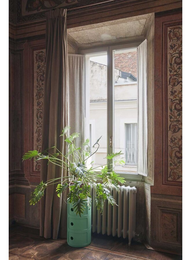 SIDETABLE - COMPONIBILI BIO  3 DRAWER GREEN