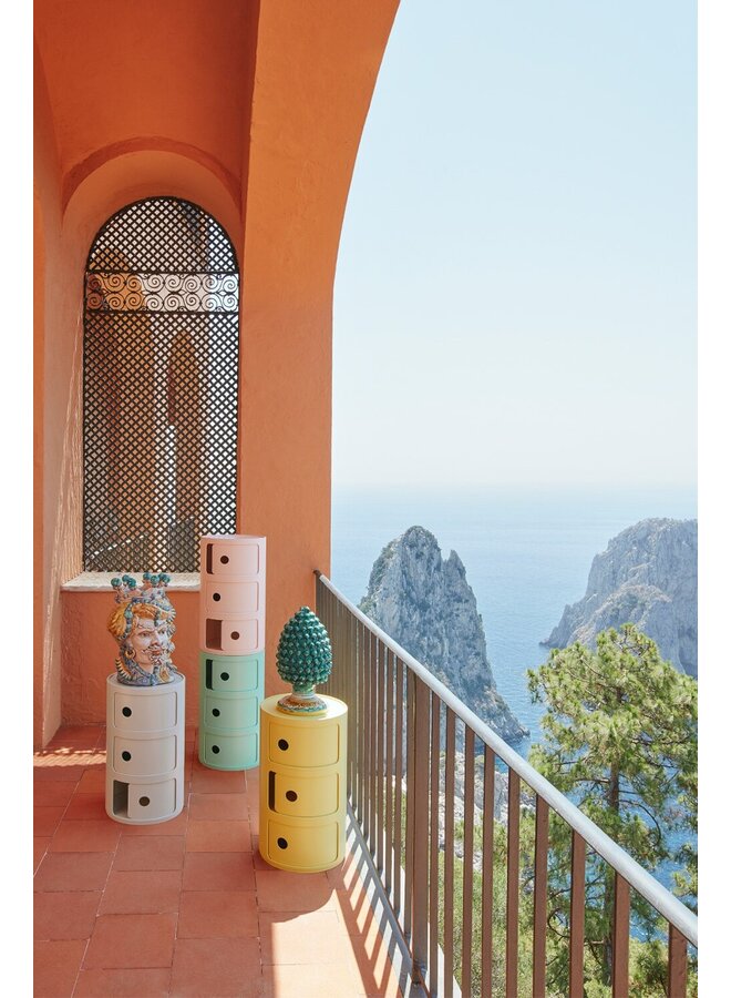 SIDETABLE - COMPONIBILI BIO  3 DRAWER YELLOW