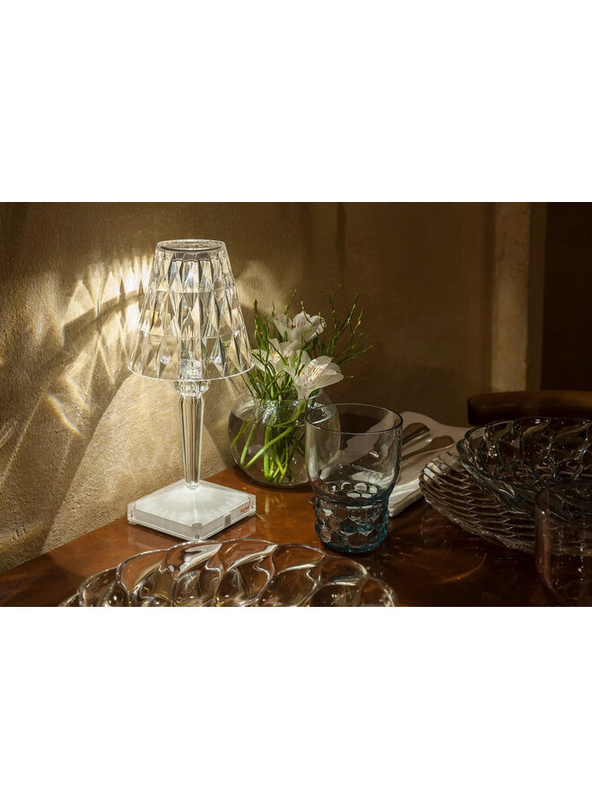 TABLE LAMP - BATTERY METAL CHROMED