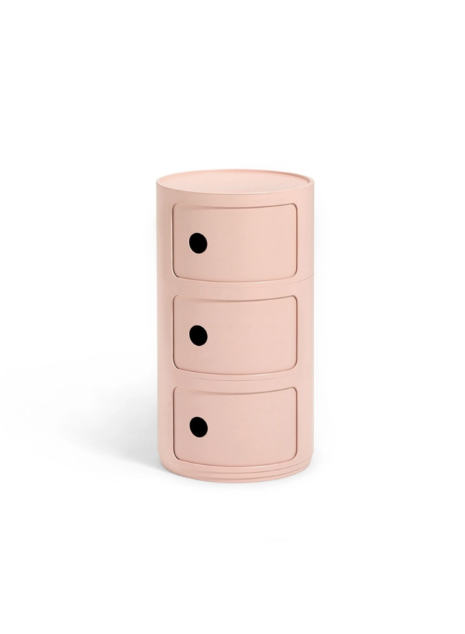 SIDE TABLE - COMPONIBILI BIO 3 DRAWER PINK