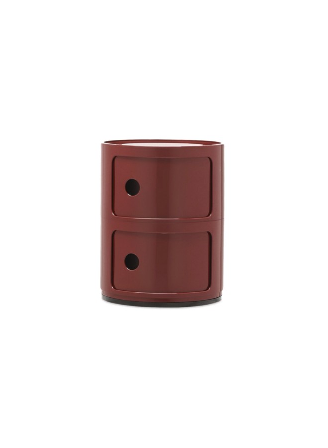 SIDETABLE - COMPONIBILI NEW COLORS 2 DRAWER BURGUNDY