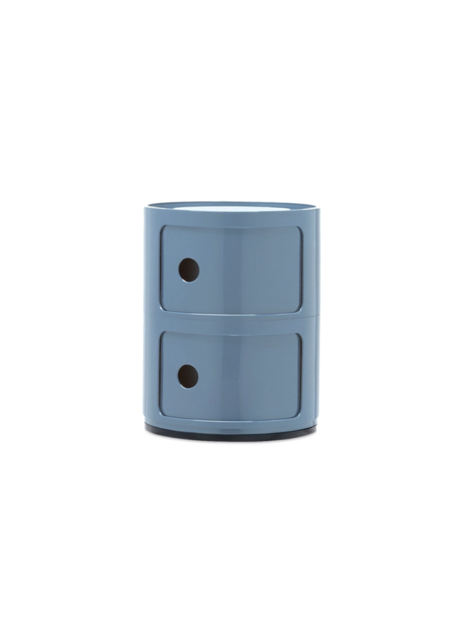 SIDETABLE - COMPONIBILI NEW COLORS 2 DRAWER SKY BLUE