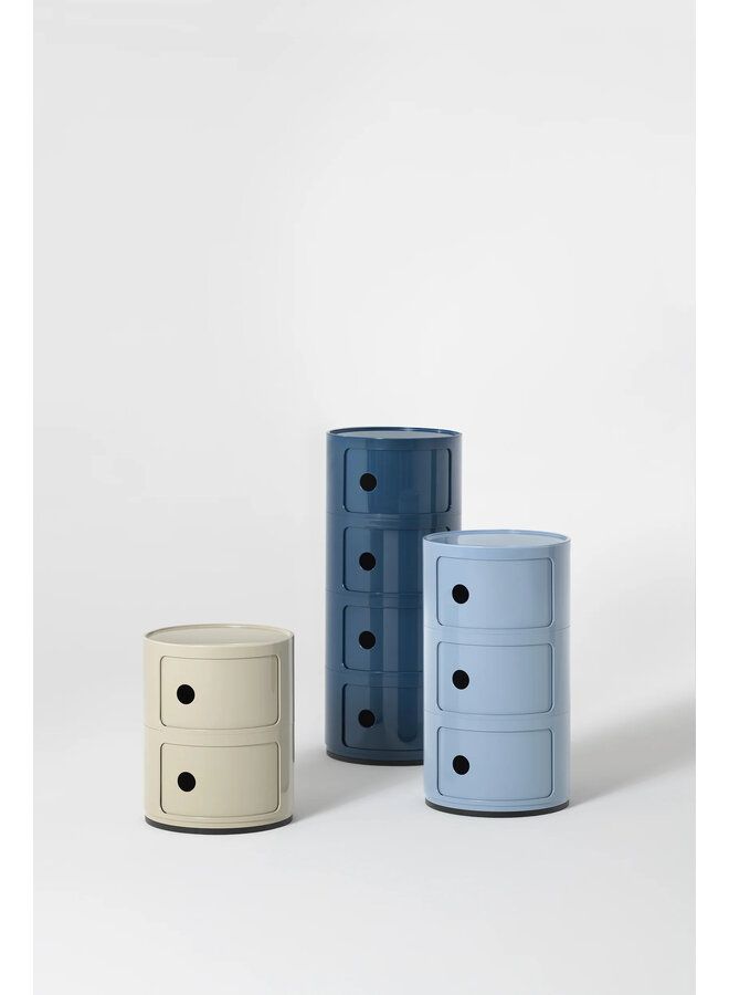 SIDETABLE - COMPONIBILI NEW COLORS 3 DRAWER SKY BLUE