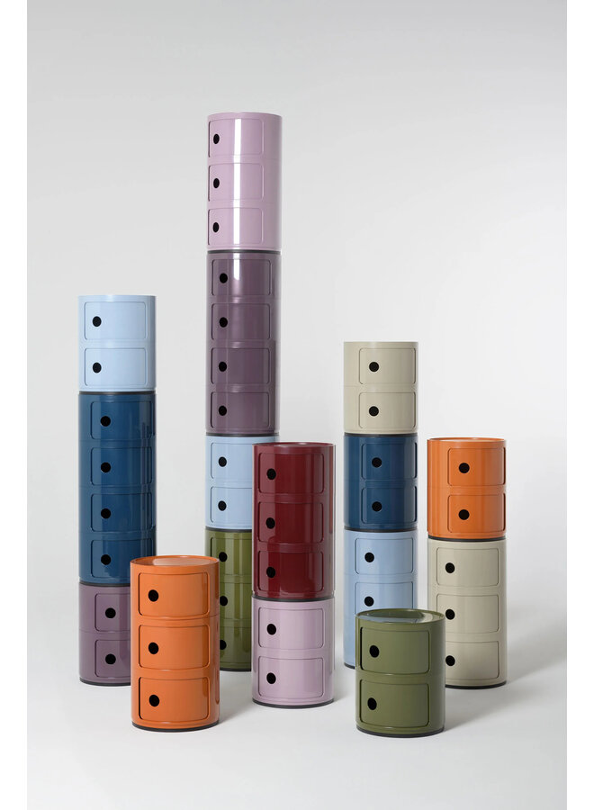 SIDETABLE - COMPONIBILI NEW COLORS 3 DRAWER SKY BLUE