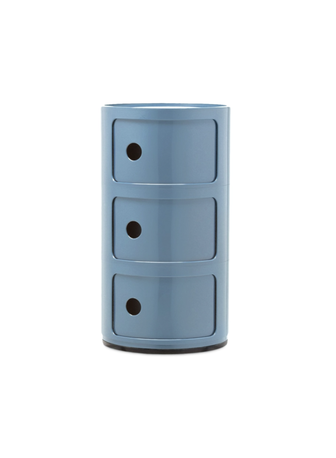 SIDETABLE - COMPONIBILI NEW COLORS 3 DRAWER SKY BLUE