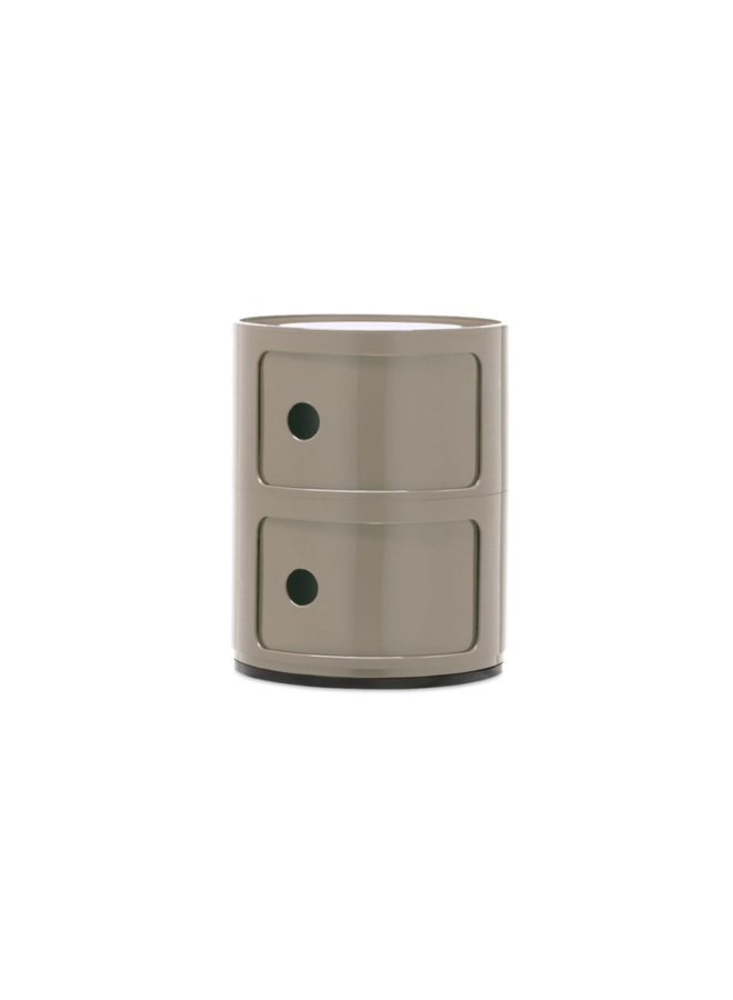 SIDETABLE - COMPONIBILI NEW COLORS  2 DRAWER TAUPE