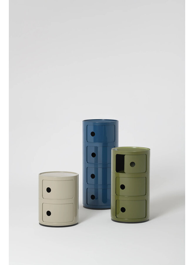 SIDETABLE - COMPONIBILI NEW COLORS  2 DRAWER TAUPE