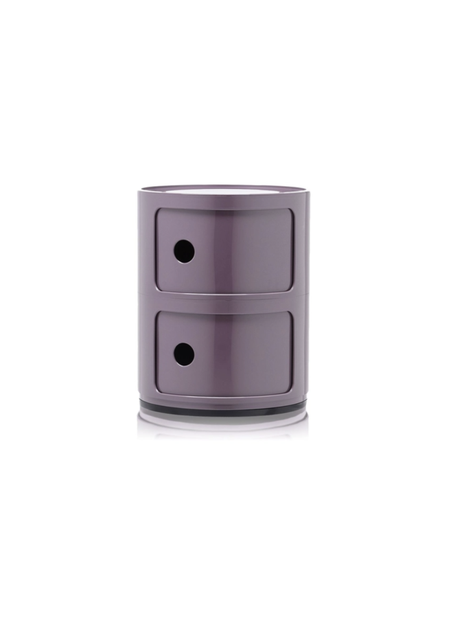 COMPONIBILI CLASSIC 2 DRAWER VIOLET SIDE TABLE