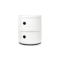 COMPONIBILI CLASSIC 2 DRAWER WHITE SIDE TABLE
