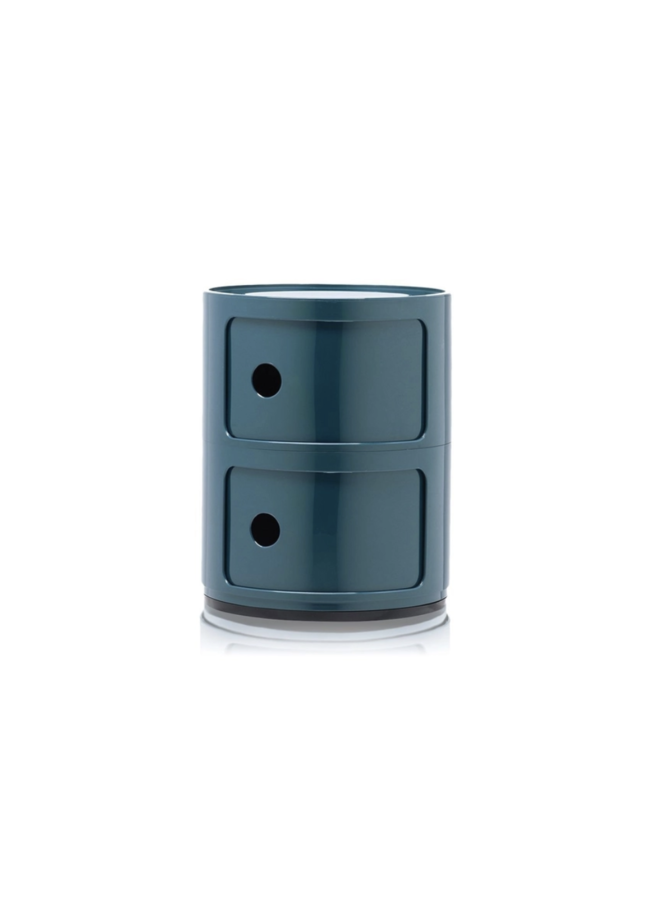 COMPONIBILI CLASSIC 2 DRAWER BLUE SIDE TABLE