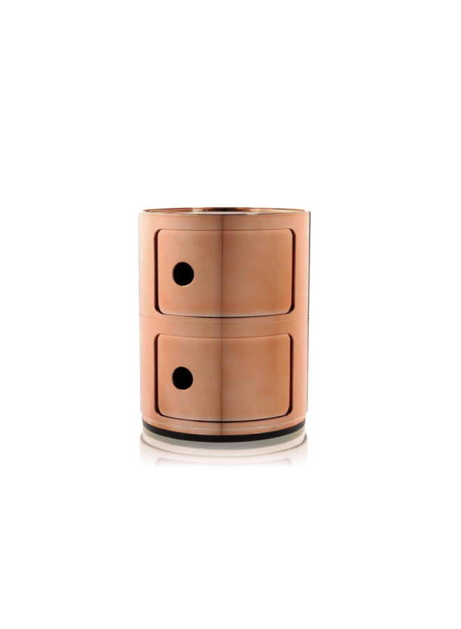 SIDETABLE - COMPONIBILI METAL 2 DRAWER COPPERY