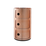 SIDETABLE - COMPONIBILI METAL  3 DRAWER COPPERY
