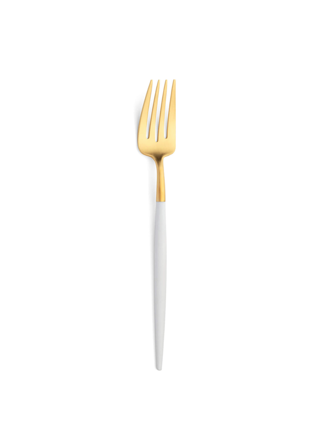 GOA DESSERT FORK WHITE GOLD