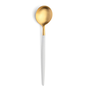 GOA DESSERT SPOON WHITE GOLD