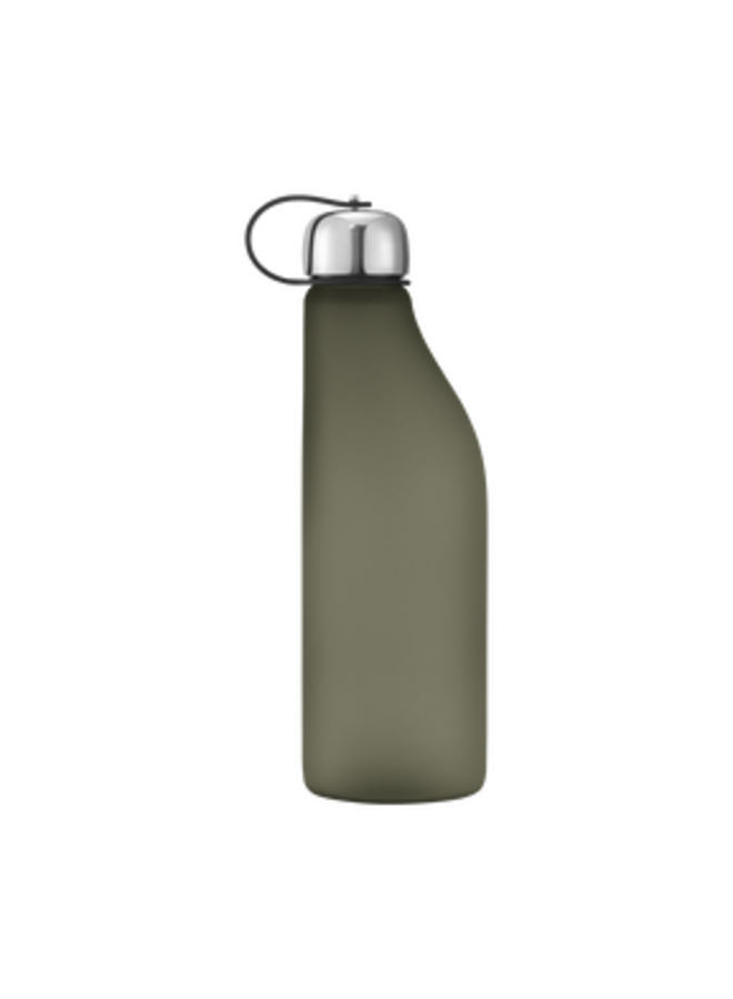 GREEN STAINLESS STEEL & PLASTIC BOTTLE 500ML