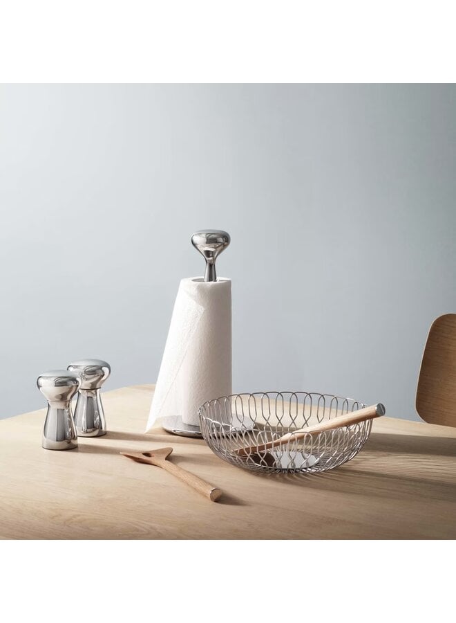 GEORG JENSEN ALFREDO STAINLESS STEEL KITCHEN ROLL HOLDER