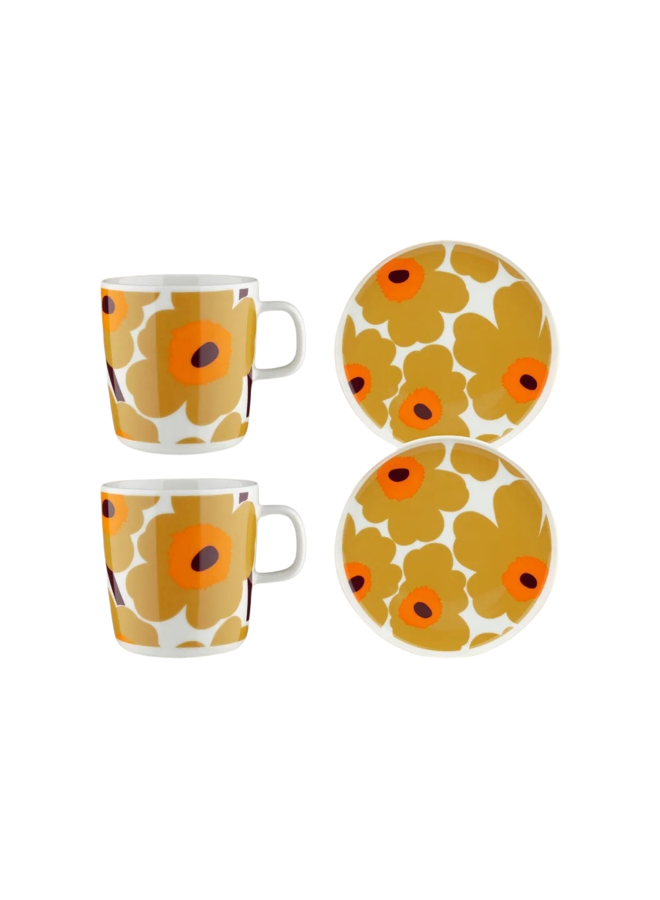 MUG & PLATE BREAKFAST SET - 253 YELLOW -074963-182