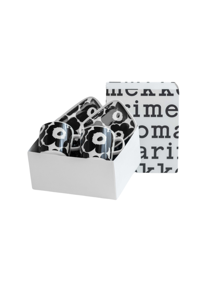 MUG & PLATE SET - CONT BLACK - OIVA / UNIKKO BLACK 4DL MUG + 15X12CM PLATE