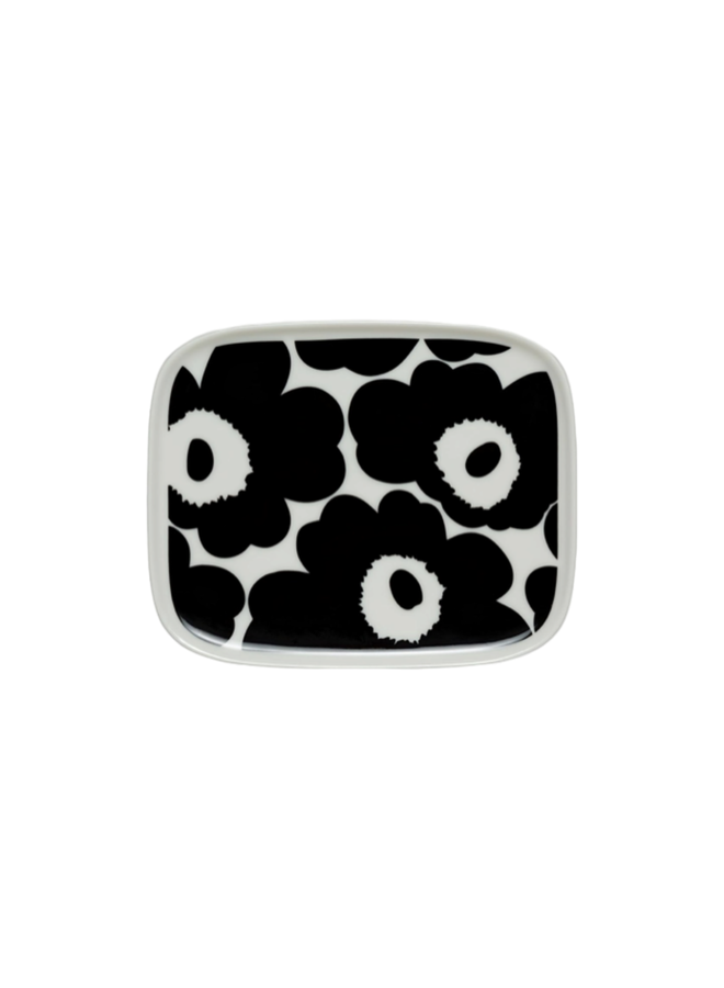 MARIMEKKO UNIKKO PLATE 12X15CM – BLACK