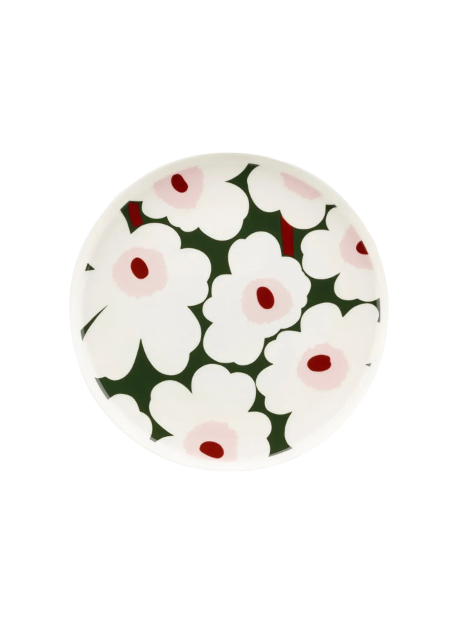 PLATE 25CM - 251 GREEN/WHITE - OIVA / UNIKKO 073858-163