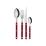 CUTLERY SET- BISTROT SOLID BURGUNDY  S/4