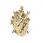 VASE - LOVE IN BLOOM-GOLD PORCELAIN HEART VASE