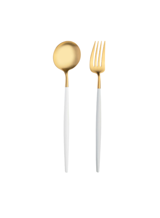 GOA WHITE WITH GOLD 2PCS SET