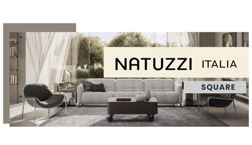 Natuzzi Italia Square Coffee Table: Italian Elegance and Functionality at the Heart of Your Living Room