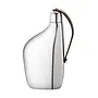 SKY HIP FLASK 15CL, SS MIRROR & LEATHER
