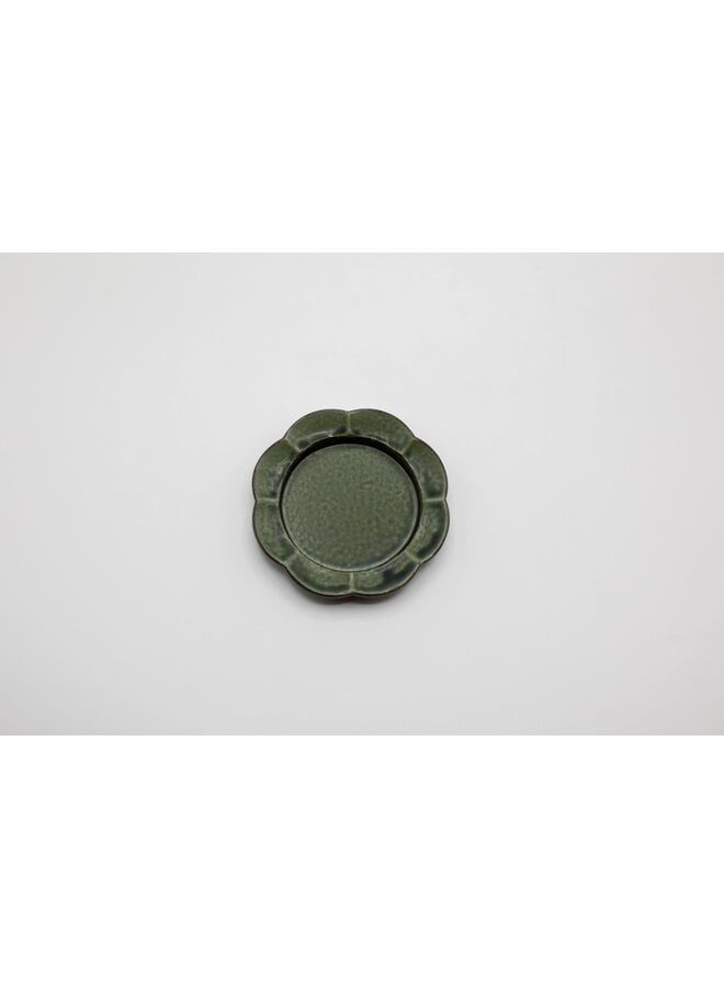 HIBI FLOWER ORIBE GREEN INCENSE TRAY