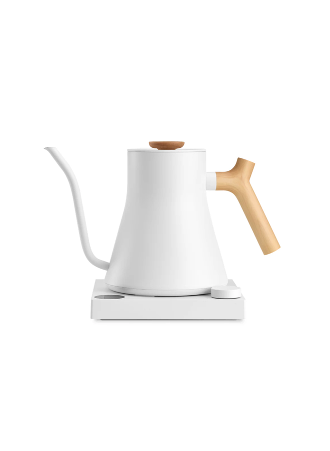 STAGG EKG ELECTRIC POUR OVER KETTLE MATTE WHITE MAPLE