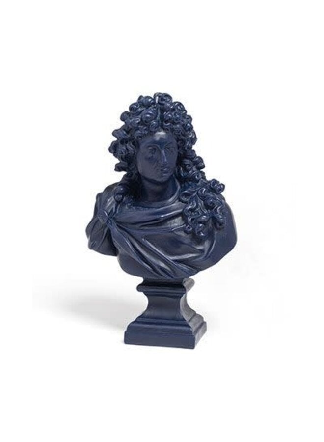 LOUIS XIV BUST – NAVY BLUE